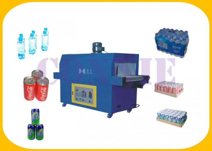 Semi Automatic Heat Shrink Wrapping Machine 12KW 10M / Min For PE Film Packaging