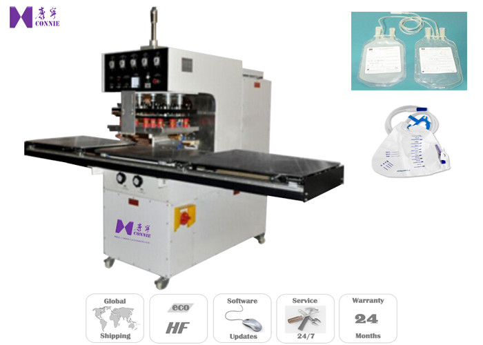5M / Min High Frequency Blood Bag Making Machine 10KW With Auto Slide Table