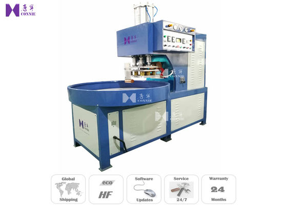 China Wrist Ring HF PVC Blister Packing Machine Automatic Turntable 10T Maxpressure factory