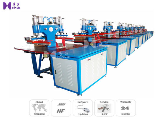 PVC Label High Frequency Welding Equipment G Frame Steel Structure With Integrated HF Generator