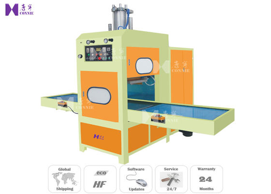 China HF 15KW Welding Cutting Machine For Car Soundproof Cotton / PVC Leather Mat factory