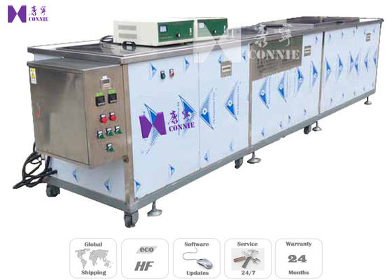 China Tableware Semi - Auto Ultrasonic Cleaning Equipment 600W 12Pcs Transducer CE Certificated factory