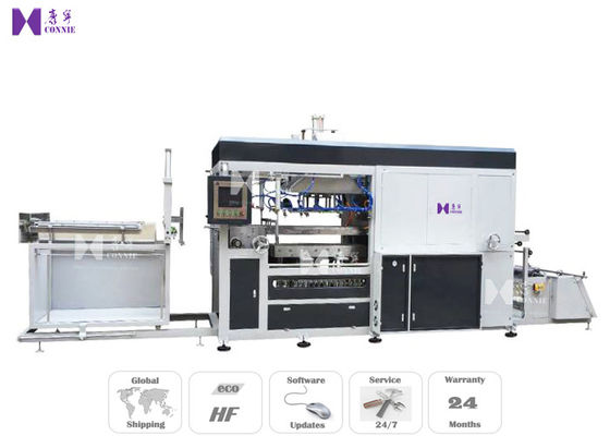 China Full Auto Vacuum Blister Forming Machine For PVC Tray Lids Forming 25-45 Pcs / Min factory