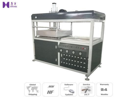 China Clamshell Blister Plastic Vacuum Forming Machine 220V / 380V Independent Cooling System factory