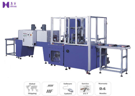 PE Film Auto Heat Shrink Packing Machine 25KW 3P With Stickiness Free Seal Knife