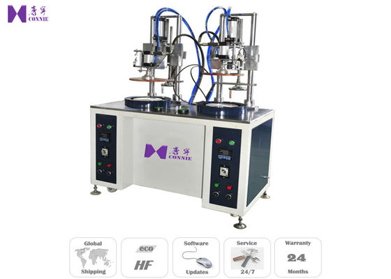 China 300KG Cylinder Forming Machine , Plastic Box Edge Curling Machine Automatic Feeding System factory