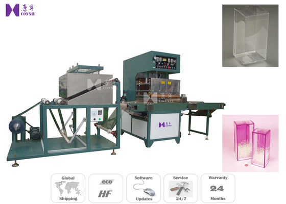 China Soft Crease PVC Box Folding Machine Auto Indexing System 6-8 Times / Min factory