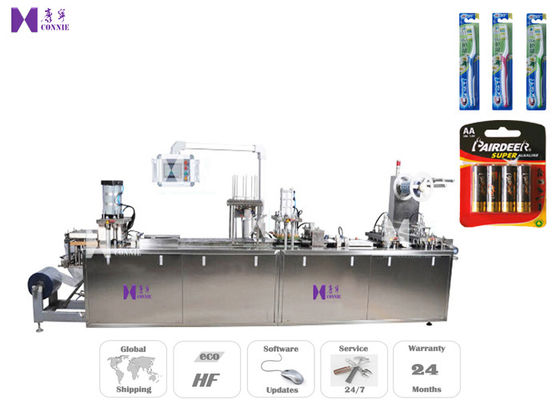 China Battery Blister Card Packaging Machine 0.6Mpa Air Pressure 4 Pcs / Times factory